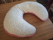 Cool Club, Poduszka do karmienia, biało-różowa, groszki