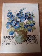 Obraz haftowany , haft krzyżykowy 40 x 30 