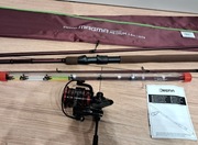 Zestaw wędkarski, kołowrotek + kij + przelotki,  zestaw na prezent NOWY