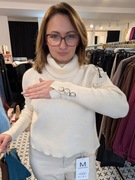 Golf z dzianiny prążkowej 