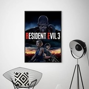 Plakat Resident Evil 2 RE2 Leon Claire Gra PS4 PS5 Xbox Prezent 50x70