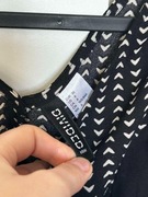 Sukienka pepitka do kolan H&M 36 S pepitka letnia wesele ślub komunia