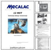 Mecalac 12 MXT Koparka kołowa Instrukcja obsługi i konserwacji DTR