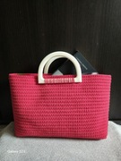 Czerwona torebka do ręki handbag handmade totebag