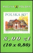 Zeszycik znaczkowy Dworki polskie (10 x 3673 Dwór w Grabonogu) - PP