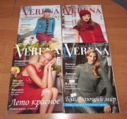 Verena Burda x 4 wyd. rosyjskie 2013/14 swetry, wzory, dziewiarstwo, sploty