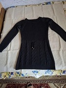 Ciepła czarna tunika