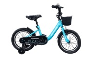 ROWEREK DZIECIĘCY DLA CHŁOPCA 14" Z KÓŁKAMI + KOSZYK + DZWONECZEK