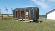 Dom na kołach / domek mobilny / 7,5m x 2,6m / drewno konstrukcyjne C24