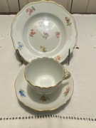 Miśnia MEISSEN -  3-częściowy zestaw do espresso.