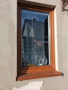 Okno plastikowe złoty dąb