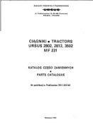 Katalog części Ursus 2802, 2812, 3502, MF 231