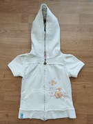 BIAŁA BLUZA Z KAPTUREM ROZ 122 KRÓTK RĘKAW HOT OIL