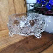 Kryształowa duża salaterka misa owocarka patera kryształ ciężki Huta Irena