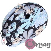 Granatowy organizer do Obag MOON LIGHT kwiaty niebieskie szary wkład OMAY