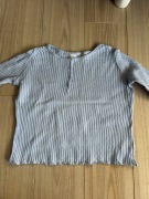 Ażurowa bluzka z długim rękawem 122/128