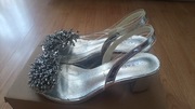 Sandały srebrne 