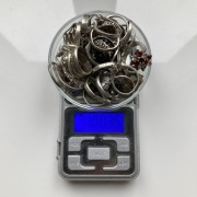 Stare pierścionki srebrne uszkodzone mix srebro 925 PRL ponad 100 g 