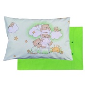 Poszewka 60x40 cm Misie w chmurkach - Bawełna