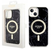 ORYGINALNE ETUI GUESS BLACK MARBLE z MAGSAFE na IPHONE 14 PLUS BLACK