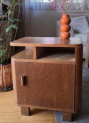 Szafka drewniana lata 50 art deco retro Trzebiatowska fabryka mebli Laabs