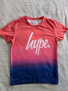 Różowa kolorowa ombre bluzka z krótkim rękawem Hype 158