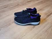 Ergonomiczne buty Ortoflex ortopedyczne czarne fioletowe