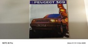 Prospekt Peugeot 309 z. 1986 rok