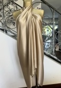 Chusta szal pareo sarong jedwabna beż 180 cm x 90 cm plaża hit 