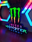 Lampka LED 3D MONSTER ENERGY Juiced – RGB – Dekoracja Gamingowa / Prezent