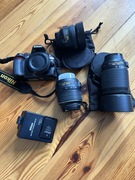 Aparat Nikon d3100 lustrzanka z obiektywami