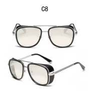 Okulary zerówki Tony Stark Iron Man pilotki UV400