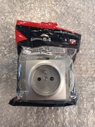 Simon 54 Gniazdo pojedyncze srebrne DGZ1Z.01/43