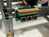 Złącze RJ45 ethernet na listwę din