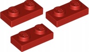 Lego - Płytka 1x2 (3023) czerwony - 10 sztuk