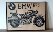 Plakat Motocykl BMW R75