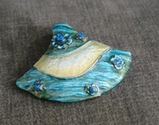 Wisiorek niebiesko-turkusowy