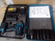 Klucz udarowy elektryczny GISAM 1200 + 2x bateria + walizka + zestaw 