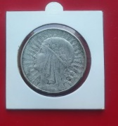 10 ZŁOTYCH GŁOWA KOBIETY 1932 rok - srebro AG oryginał