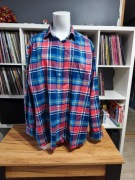 Koszula Tommy Hilfiger 3XLT Regular Fit – Różowo-Niebieska Krata