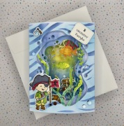 Kartka urodzinowa na urodziny 3D personalizowana ręcznie robiona do koperty