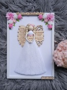 Aniołek na komunię DUŻA ramka pamiątka pierwszej komunii anioł stróż