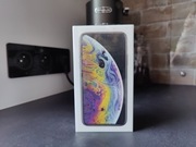 OKAZJA NOWY ZAFOLIOWANY APPLE iPhone XS 64GB Silver A2097 - KOMPLET