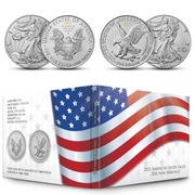 American Eagle – The New Heritage 1 USD 2 x 1oz Set USA 2021