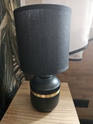 Lampka nocna czarno-złota 