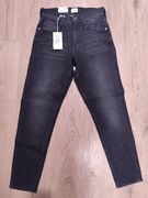 Spodnie Jeansy MUSTANG Styl Denver Cropped męskie chłopca czarne 28/30