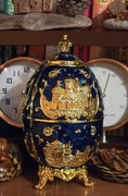 Kolekcjonerskie Carskie Jaja Faberge z ładną emalią Paryż St.Petersburg