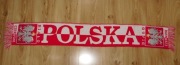 Szal szalik POLSKA BIAŁO CZERWONI jednostronny
