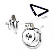 Stalowy pas cnoty, INVERTED Chastity, Dilator + pasek oring 45mm