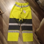 Spodnie robocze ostrzegawcze, przeciwdeszczowe BHP